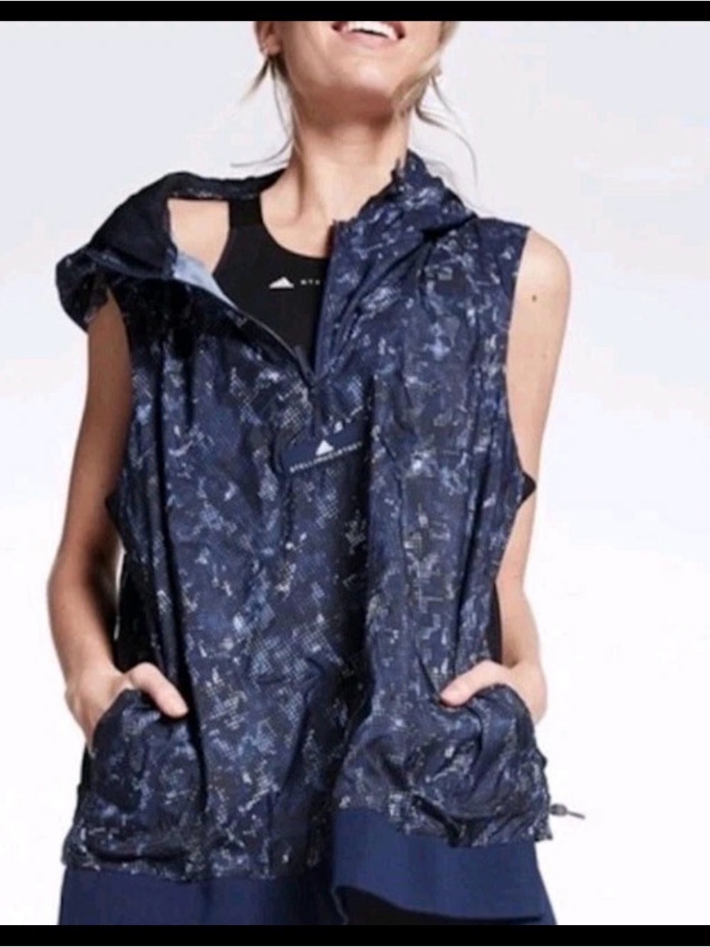 ADIDAS STELLA MCCARTNEY WOMENS ADIZERO GILET RUN Vest JACKET Medium NEW